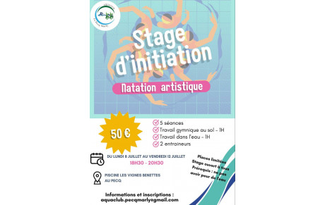 Stage initiation Natation Artistique
